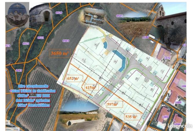 Terrain 535m² espira de conflent