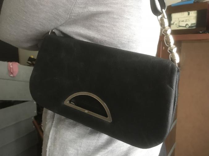 Sac à main Dior modèle Malice cuir noir ORIGINAL