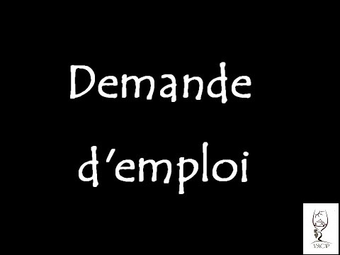 Demande d'emploi de tout genre