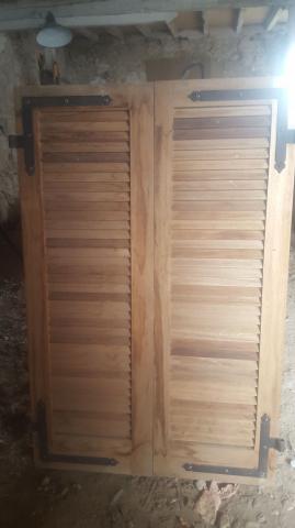 Volets bois à claire voie taille Standard