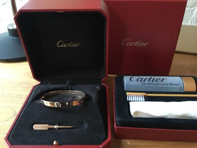 Cartier bracelet Love Or Rose + certificat