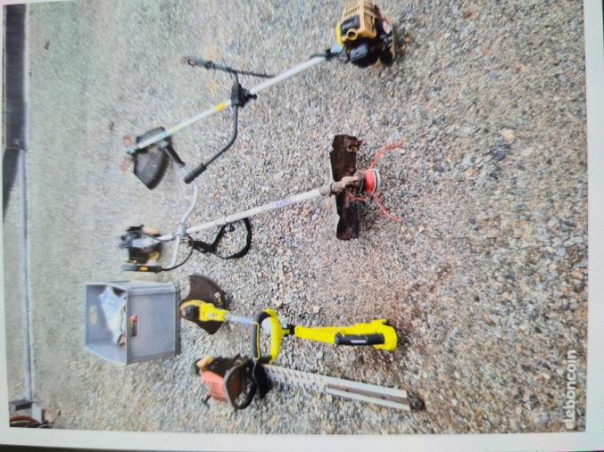 Outillage de jardin à remettre en route 