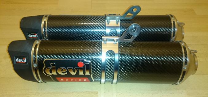 Pots échappement GSXR (Silencieux Devil Carbone)