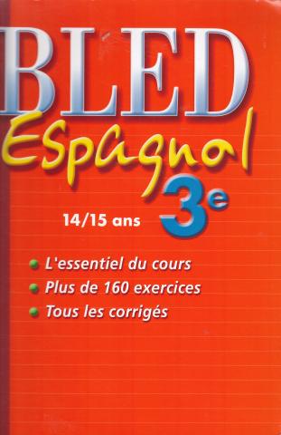 573  Espagnol/ Français  ou Français Espagnol  3 livres  