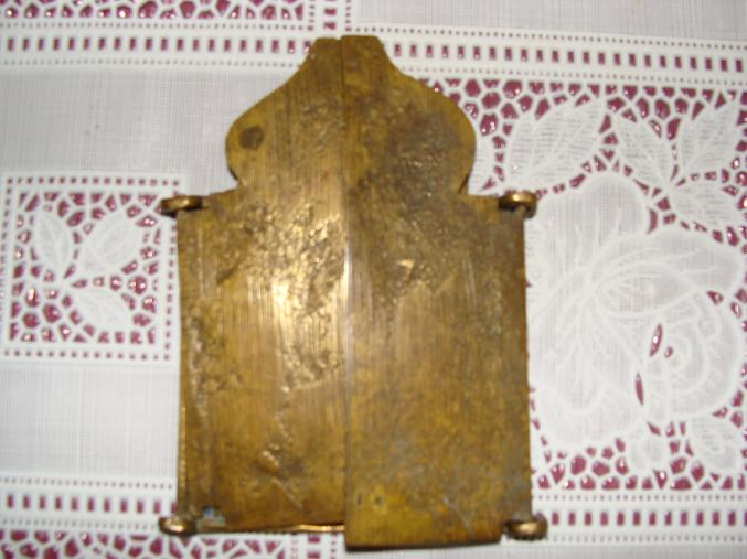 Triptyque religieux en bronze