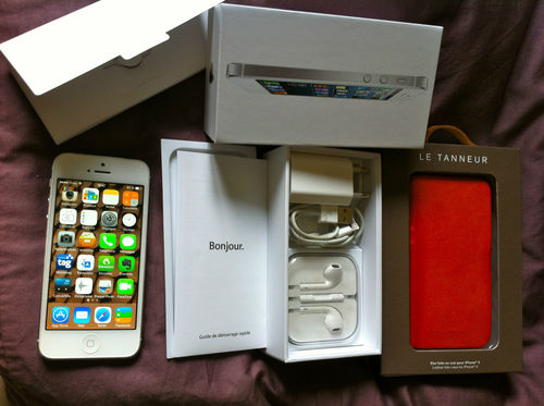 Original iPhone 5 blanc argenté 64 GO