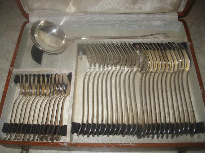 Coffret de couvert en argent