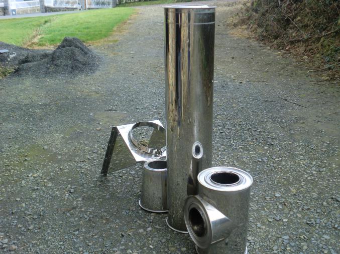 Cheminée POUJOLAT isolée INOX/INOX occasion