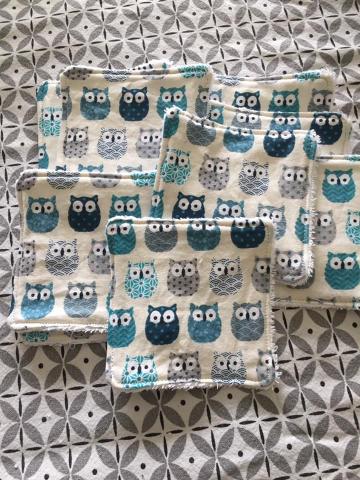 Lingettes coton bio lavable