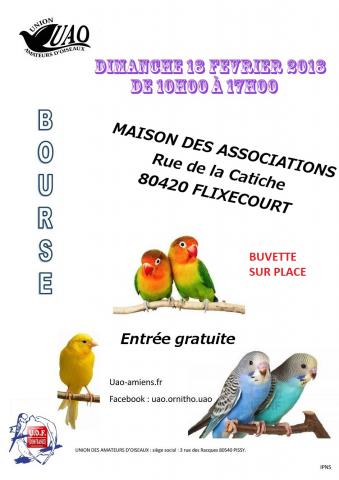 BOURSE AUX OISEAUX à FLIXECOURT