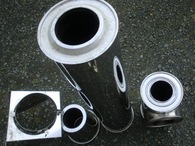 Cheminée POUJOLAT isolée INOX/INOX occasion