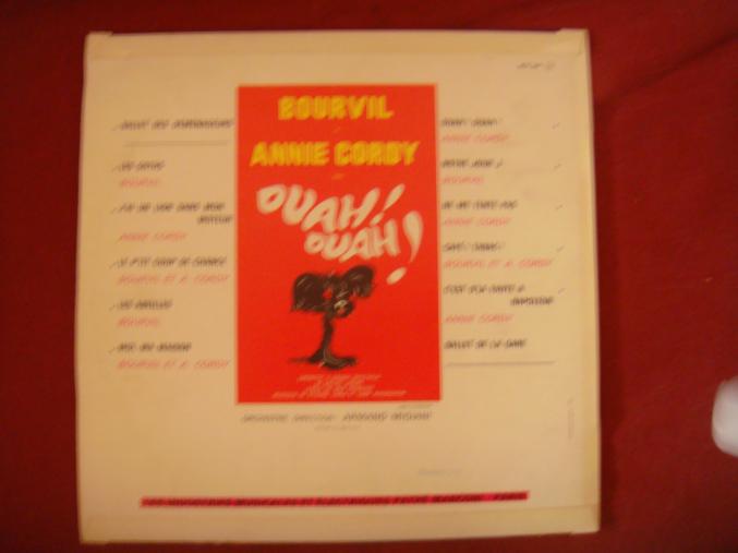 Disque vinyl 33 tours "Ouah,ouah" de BOURVIL et A. CORDY