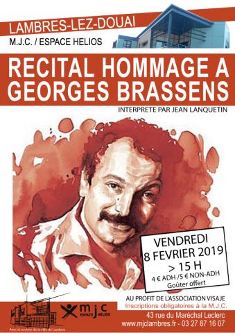 RECITAL HOMMAGE A GEORGES BRASSENS