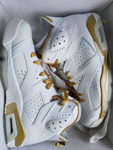 Air jordan rétro 6 blanche gold