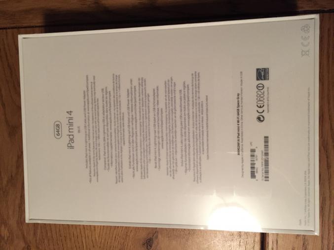IPAD MINI 4 64GO NEUF SCELLE