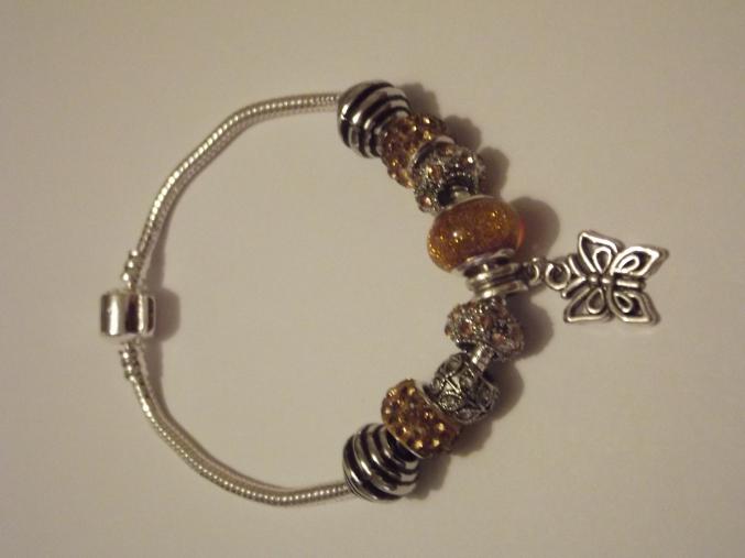 Bracelet européen avec charms marron