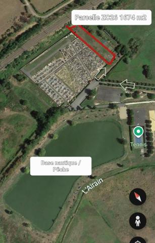 Terrain de loisir, jardin, pêche, source