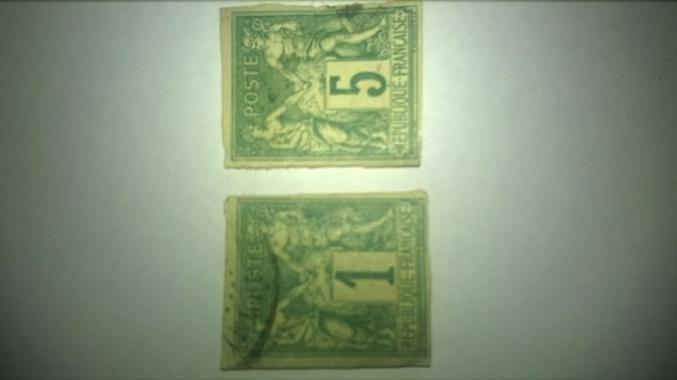 Timbres colonies 1870