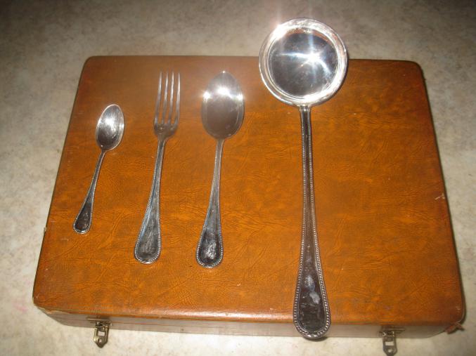 Coffret de couvert en argent