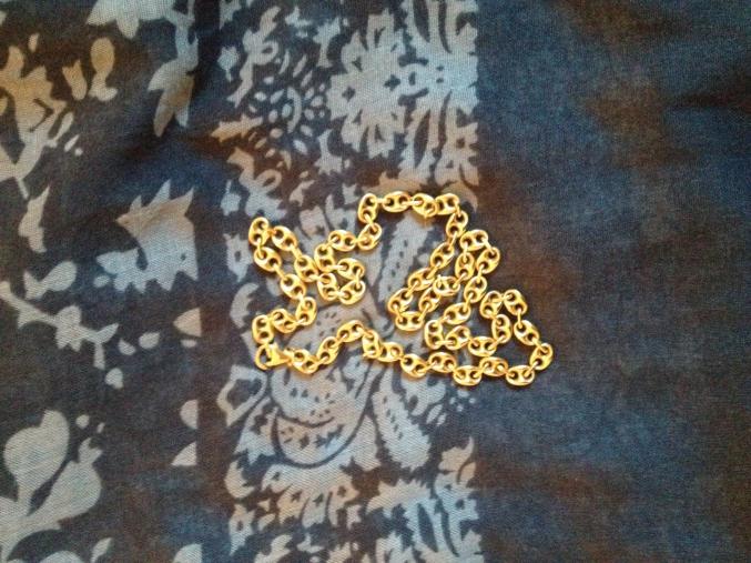 Collier en or grain de cafe 23,90g de 52cm