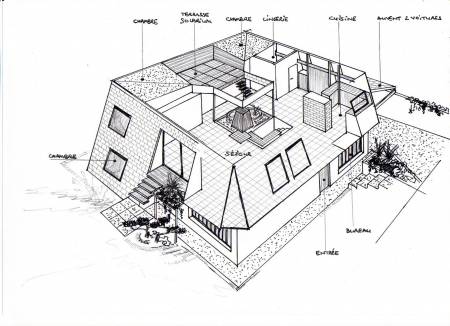 Maison contemporaine atypique