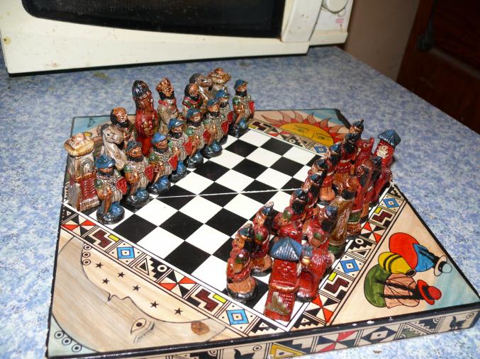 Jeu d'échecs style médiéval