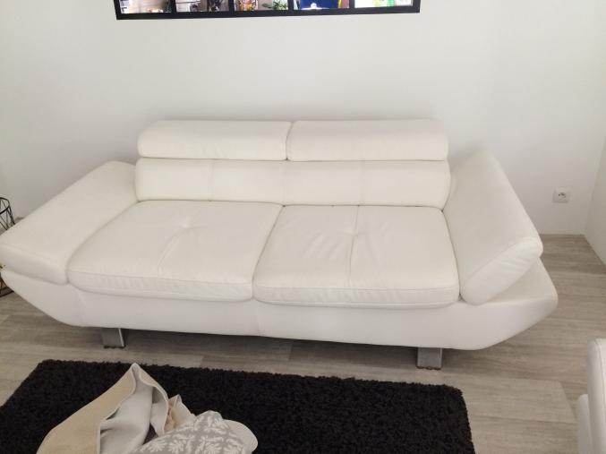 Canape Blanc 3 places