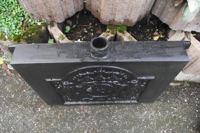 Plaque cheminee avec recupérateur chaleur