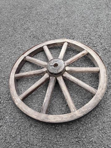 Roue charriot pour déco