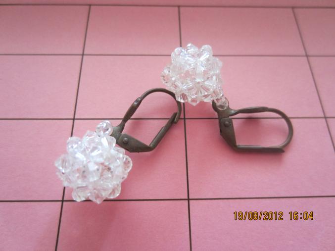 Boucles d'oreilles cristal fait main