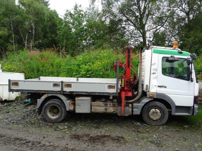 Mercedes-Benz 817 / 33AT fourgonnettes avec grue 2000