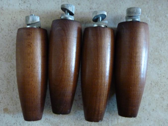 Pied de sommier lit bois massif tbe marron 