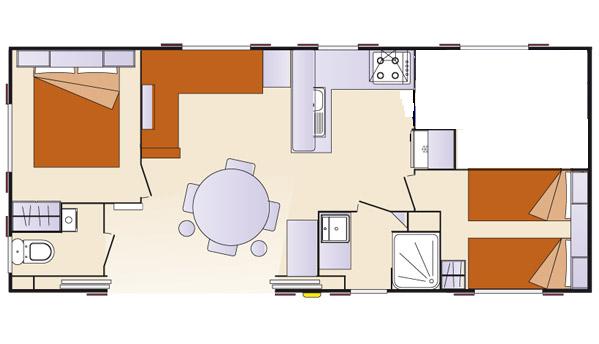Mobil-home 4places