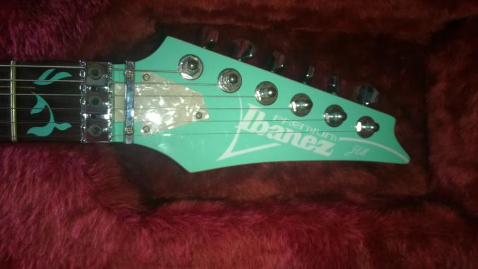 Guitare Ibanez prestige jem 70v "sea foam green" 