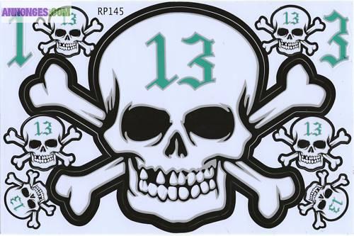 Planche stickers tuning format A4