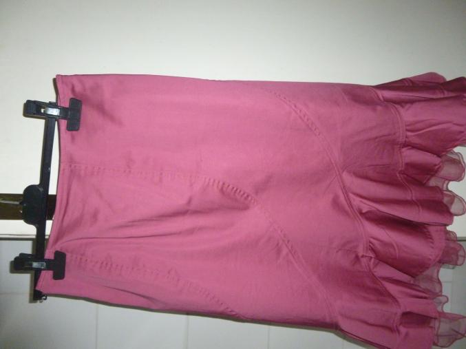 JUPE FRAMBOISE, Fond Tulle