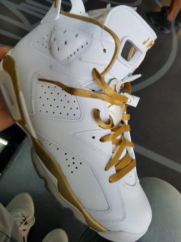 Air jordan rétro 6 blanche gold