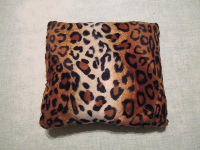 Coussins peau de léopard velours 