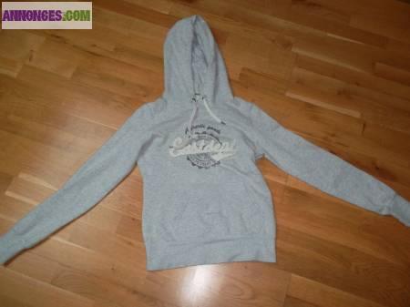Sweat gris femme ou fille (T.XS) H&M