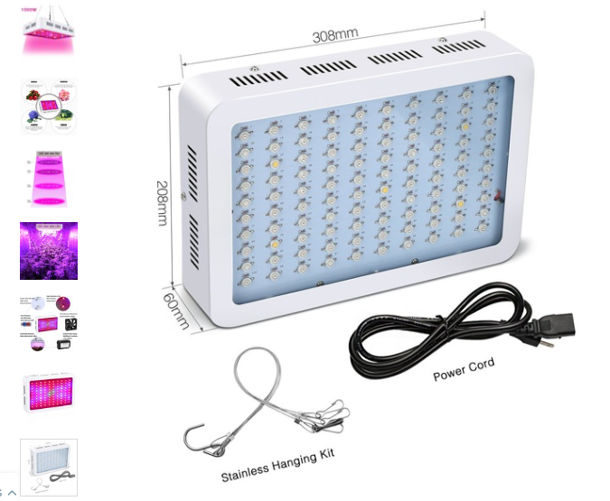 2 Lampes LED 600 W