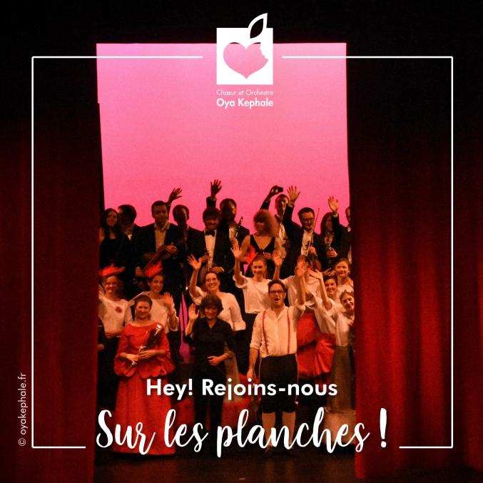 Choeur et Orchestre OYA KEPHALE recrute choristes et instrumentistes amateurs