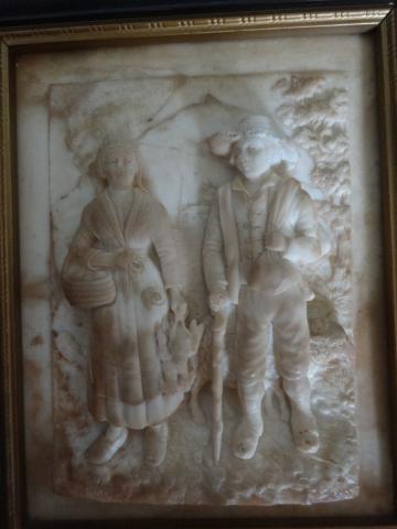 Tableau calcaire pétrifié