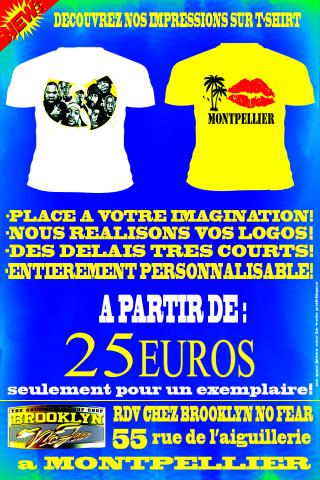 Impression numérique sur T-shirt