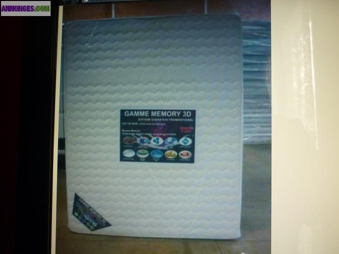 MATELAS MEMOIRE DE FORME 140X190 CM NEUF