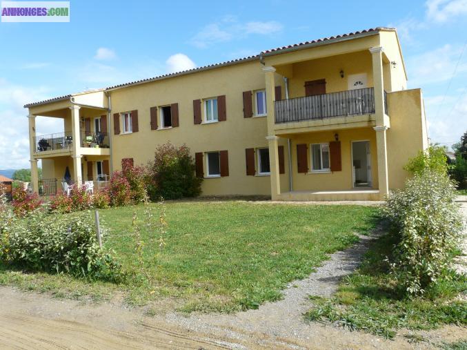 Appartement 3p avec terrasse + jardin