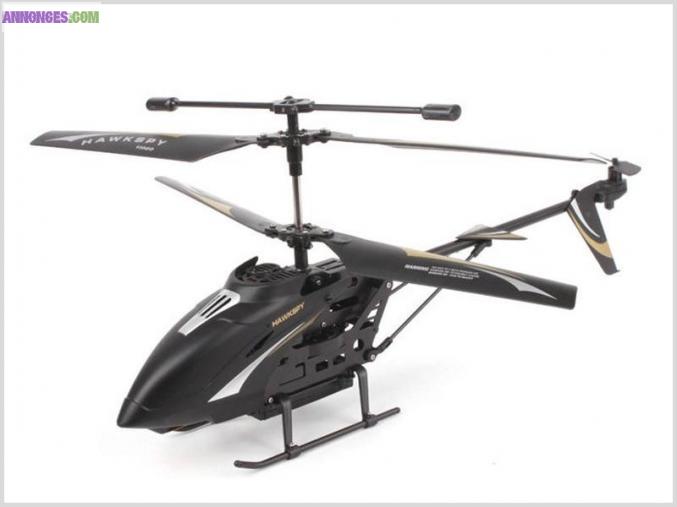 Hélicoptère RC HAWKSPY 3,5 Canaux Avec Gyro & Caméra Vidéo