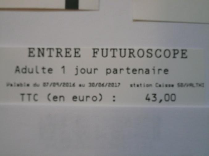 BILLETS FUTUROSCOPE ADULTES