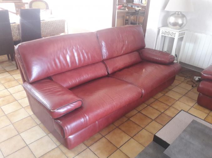 Canapé cuir