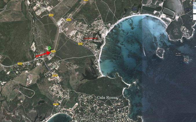 TERRAIN PROCHE PLAGES CALA ROSSA et ST CYPRIEN