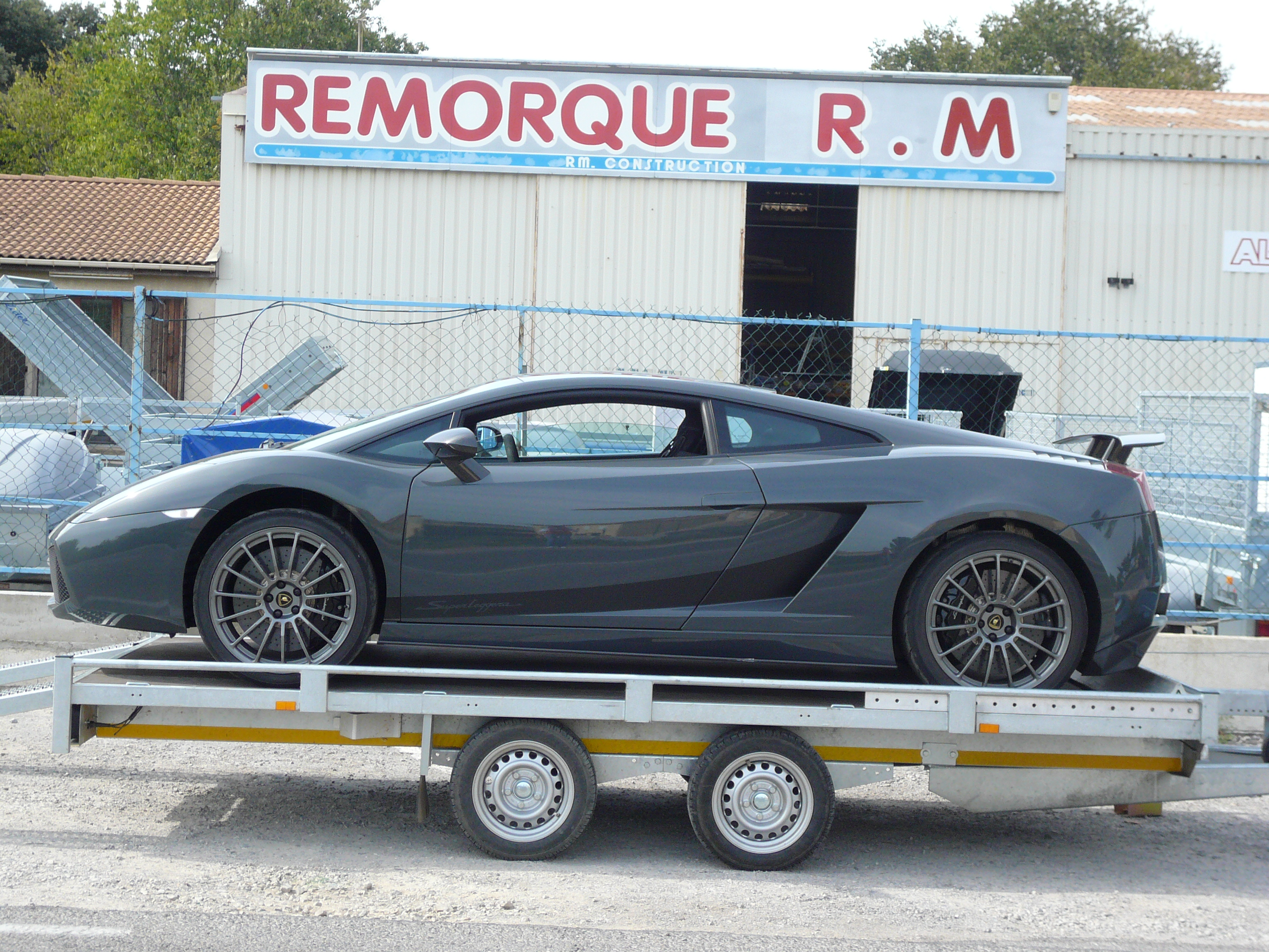 Remorque porte voiture/tracteur/palette